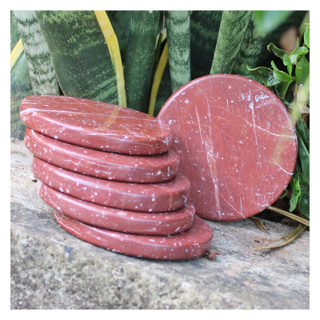 Handmade Agate Stone Tea Coaster ( Set of 6 )