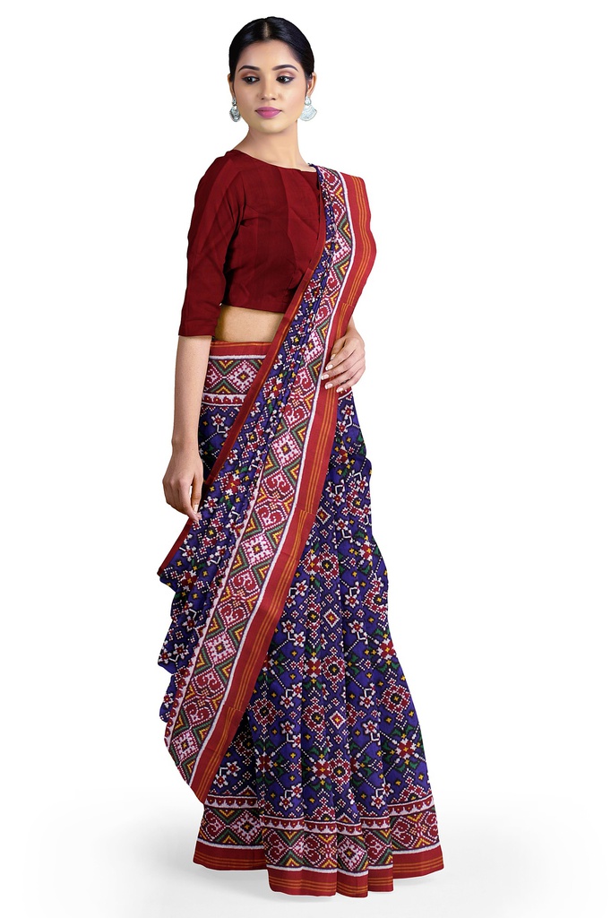 Handwoven Double Ikat Silk Patola Saree