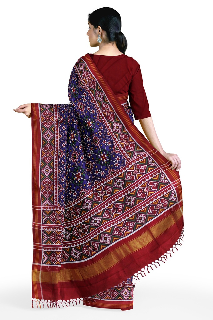 Handwoven Double Ikat Silk Patola Saree