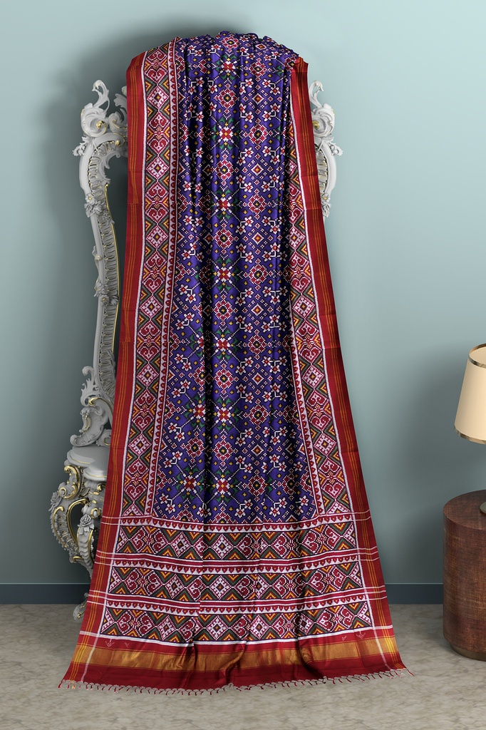 Handwoven Double Ikat Silk Patola Saree