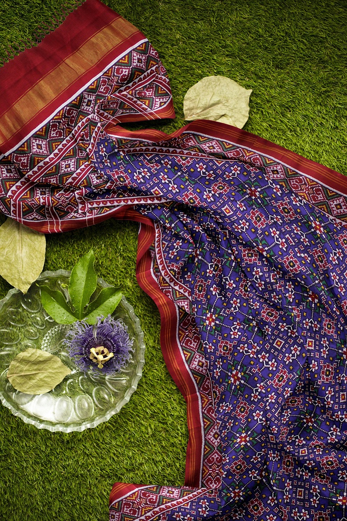 Handwoven Double Ikat Silk Patola Saree
