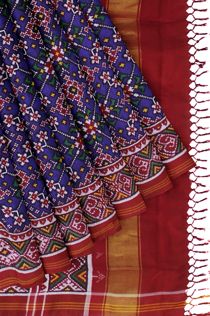 Handwoven Double Ikat Silk Patola Saree