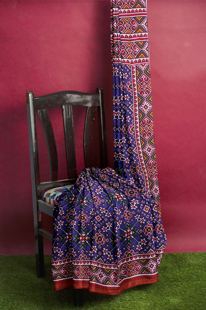 Handwoven Double Ikat Silk Patola Saree