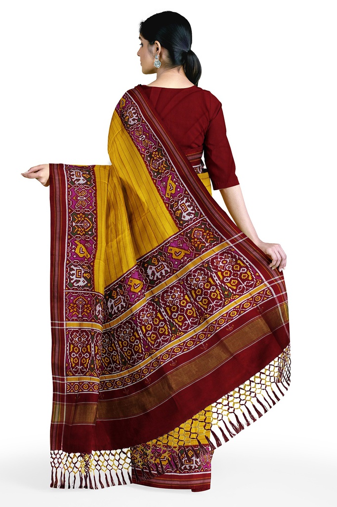 Handwoven Double Ikat Silk Patola Saree