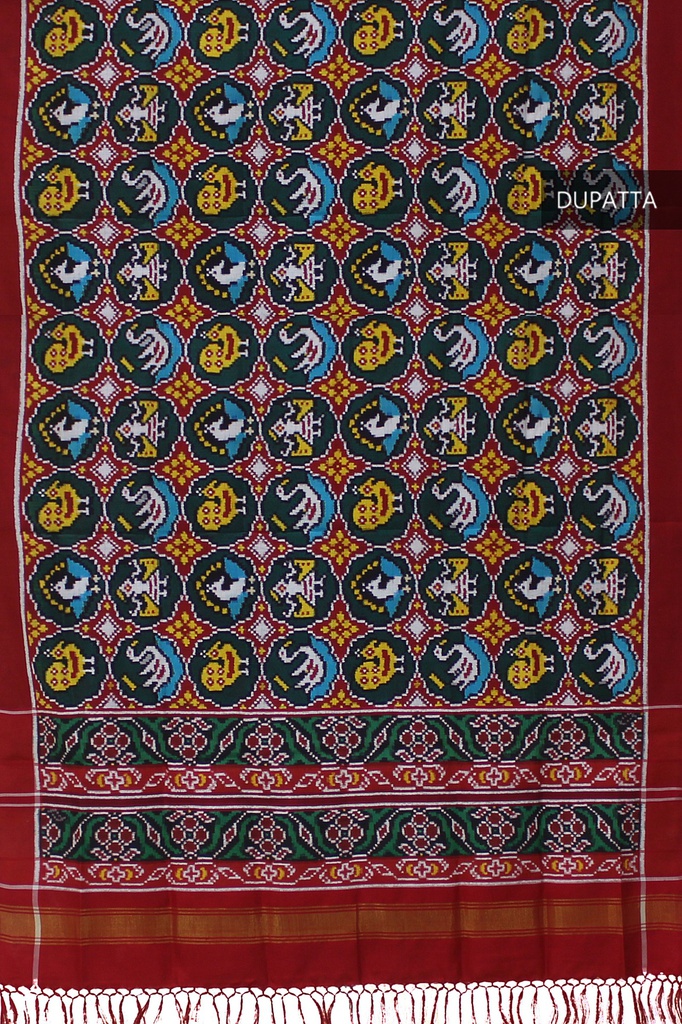 Handwoven Double Ikat Patola Dupatta