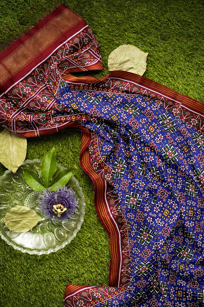 Handwoven Double Ikat Silk Patola Saree