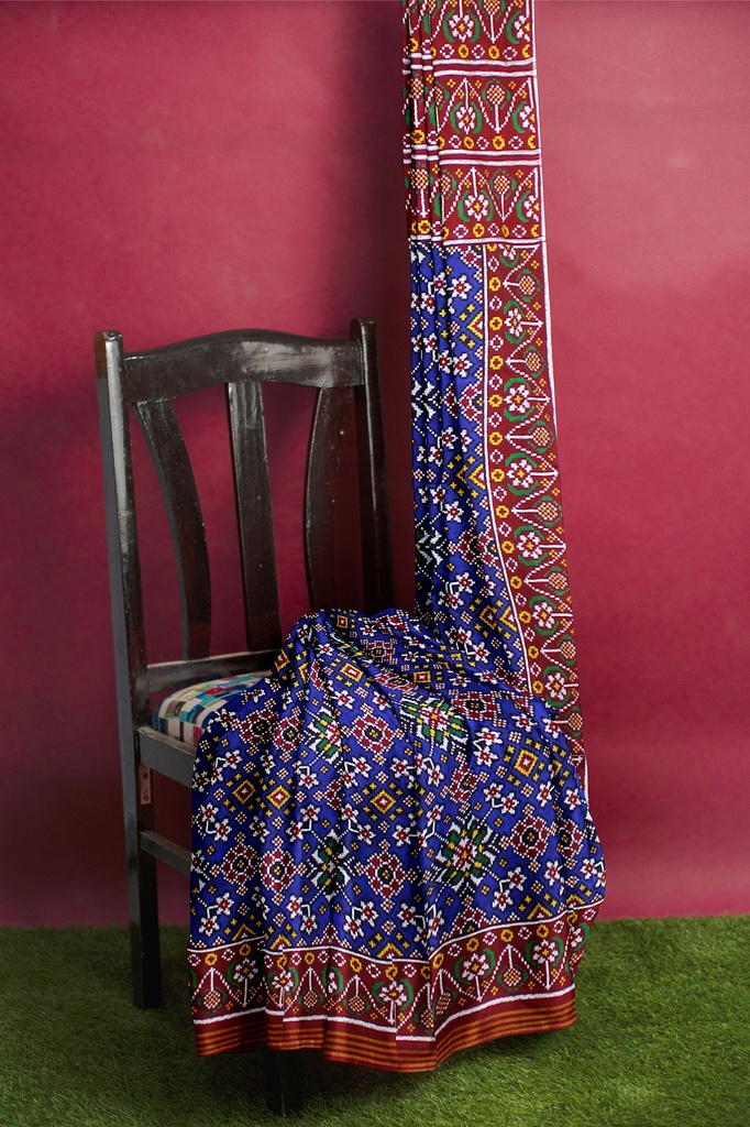 Handwoven Double Ikat Silk Patola Saree