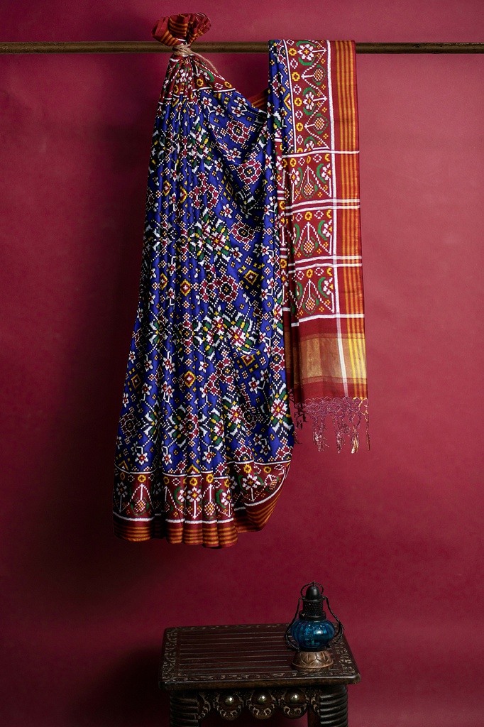 Handwoven Double Ikat Silk Patola Saree