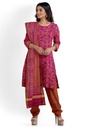 Handwoven Single Ikat Silk Dress Material / Salwar Suit
