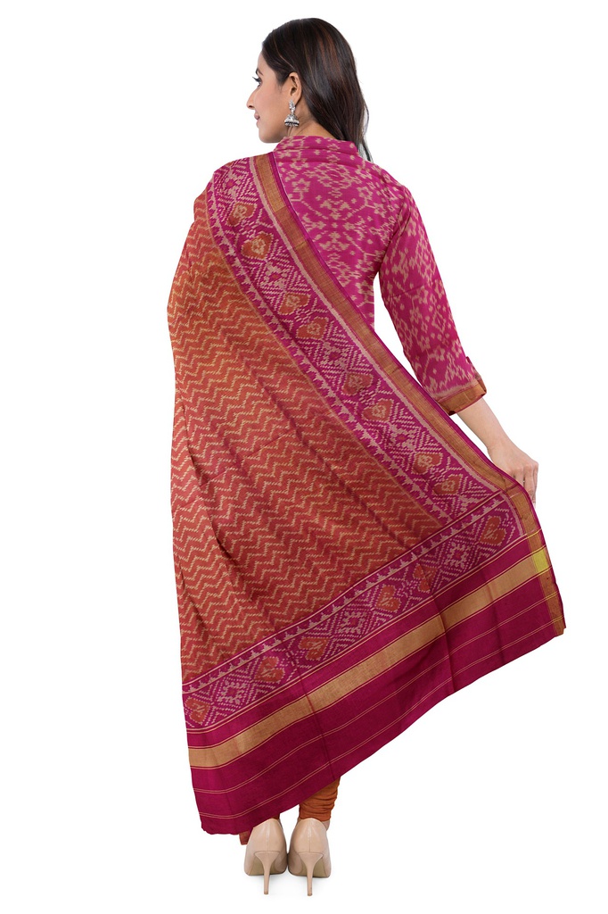 Single Ikat Silk Dress Material / Salwar Suit