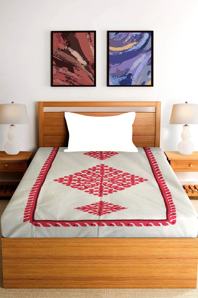 Single Bedsheet with Pillow Cover