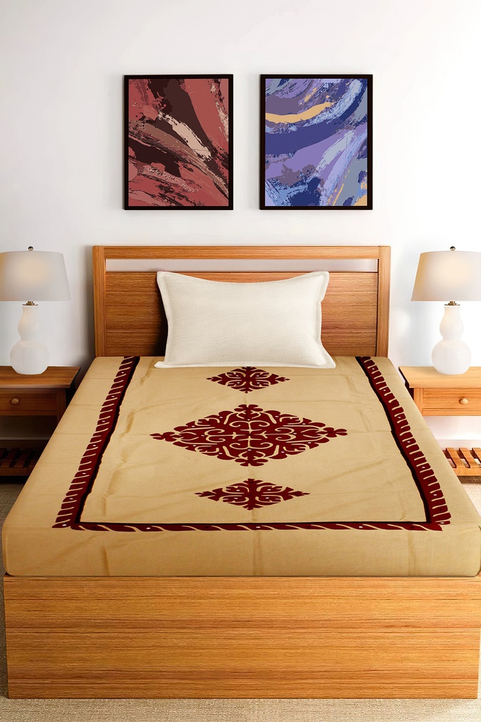 Single Bedsheet with Pillow Cover