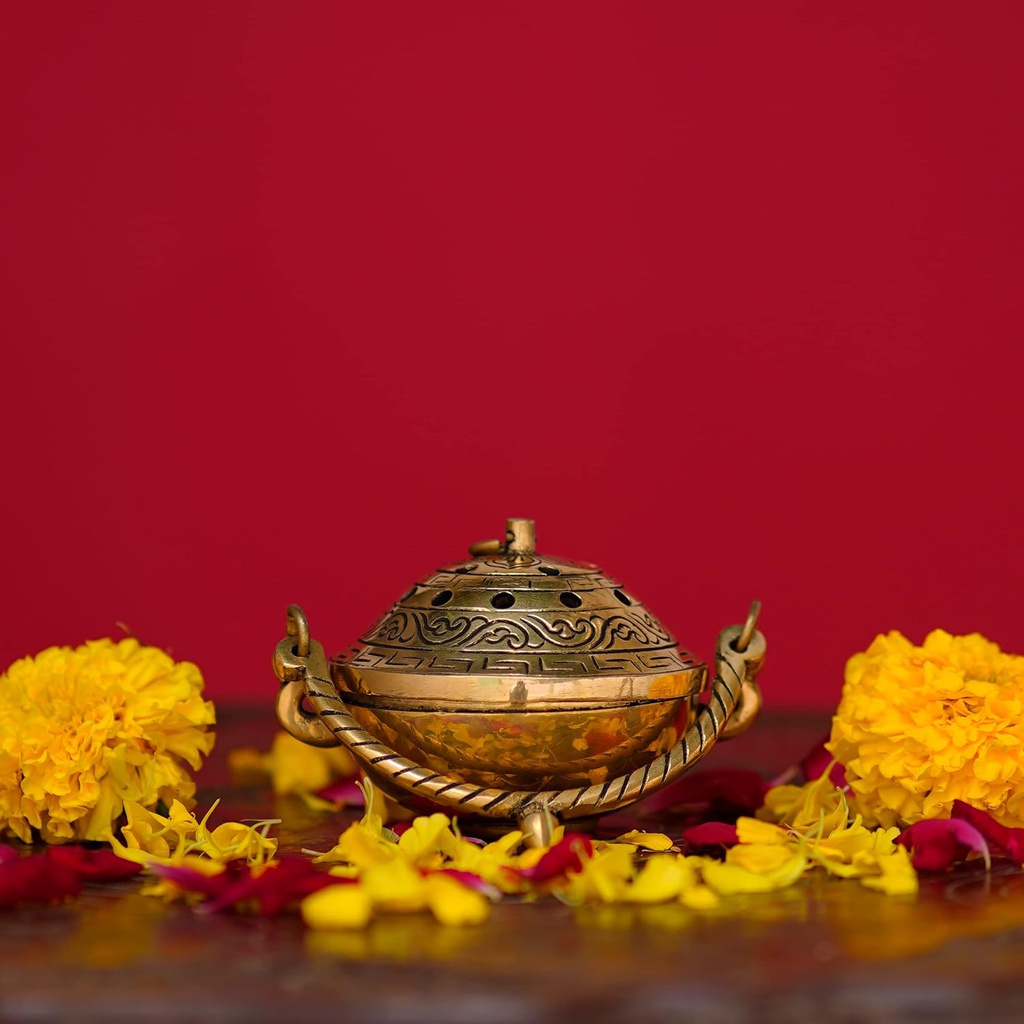 Handcrafted Brass Dhoopdani / Incense Holder