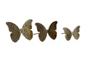 Handcrafted Brass Butterfly Set (Pair of 3)