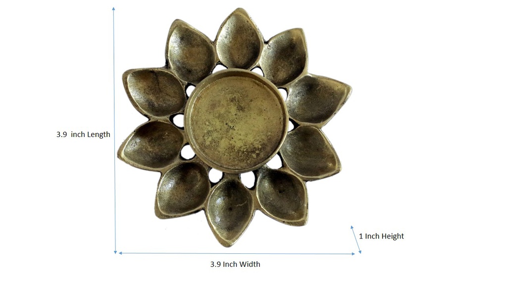 Handcrafted Brass Diya Stand