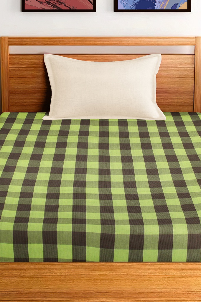 Handloom Cotton Single Bedsheet