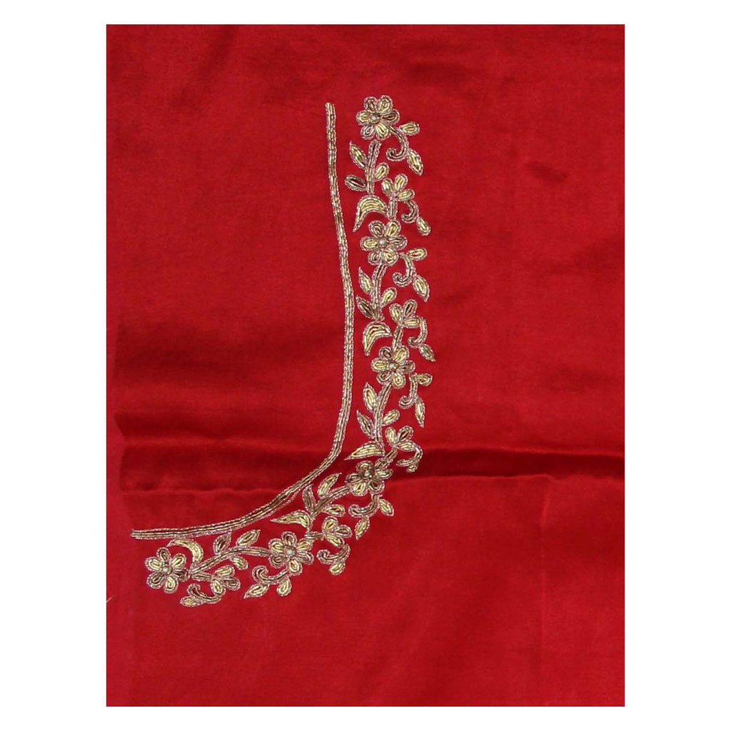 Hand Embroidered Unstitched Blouse Material