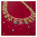 Hand Embroidered Unstitched Blouse Material