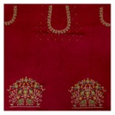 Hand Embroidered Unstitched Blouse Material