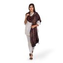 Handmade Natural Dyed Ajrakh Printed Cotton Stole