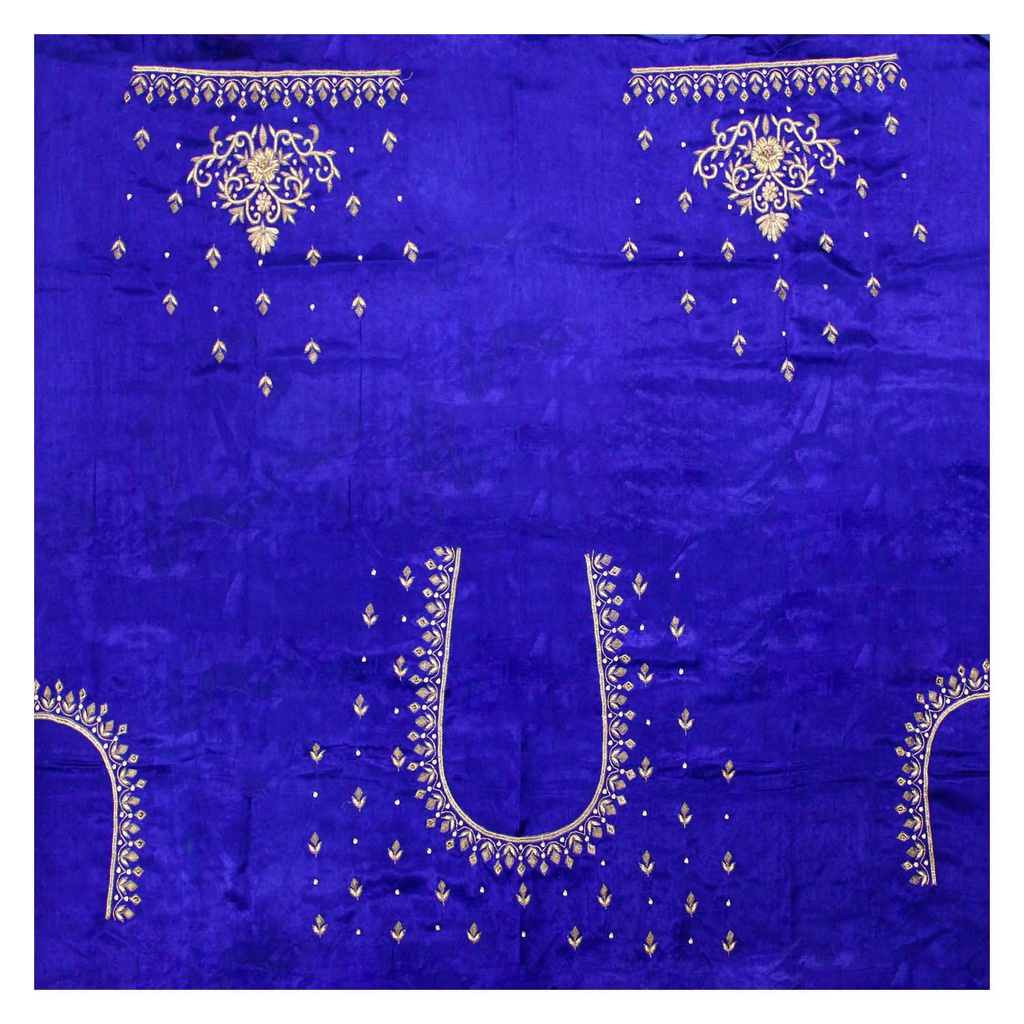 Hand Embroidered Unstitched Blouse Material