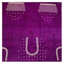 Hand Embroidered Mashru Unstitched Blouse Piece