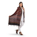 Handmade Natural Dyed Ajrakh Printed Cotton Stole