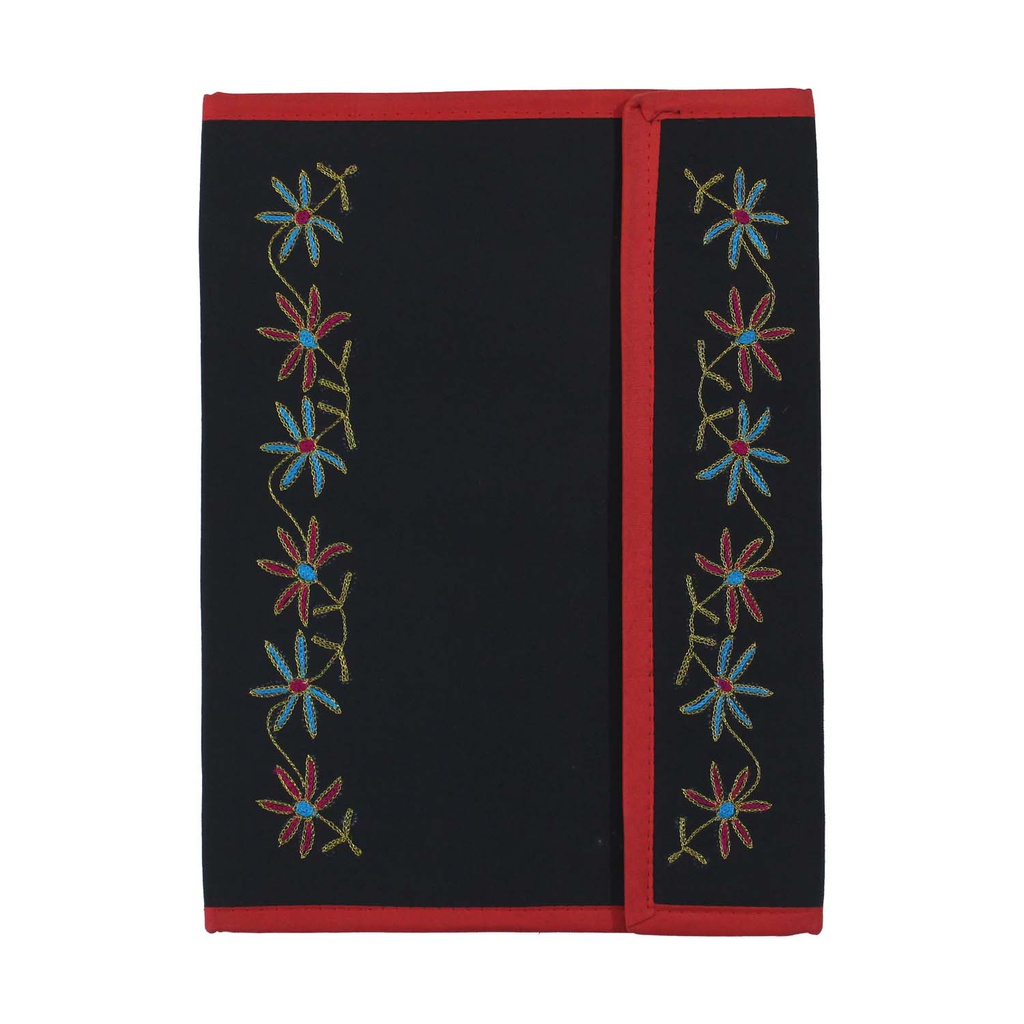 Hand Embroidery Flap File Folder