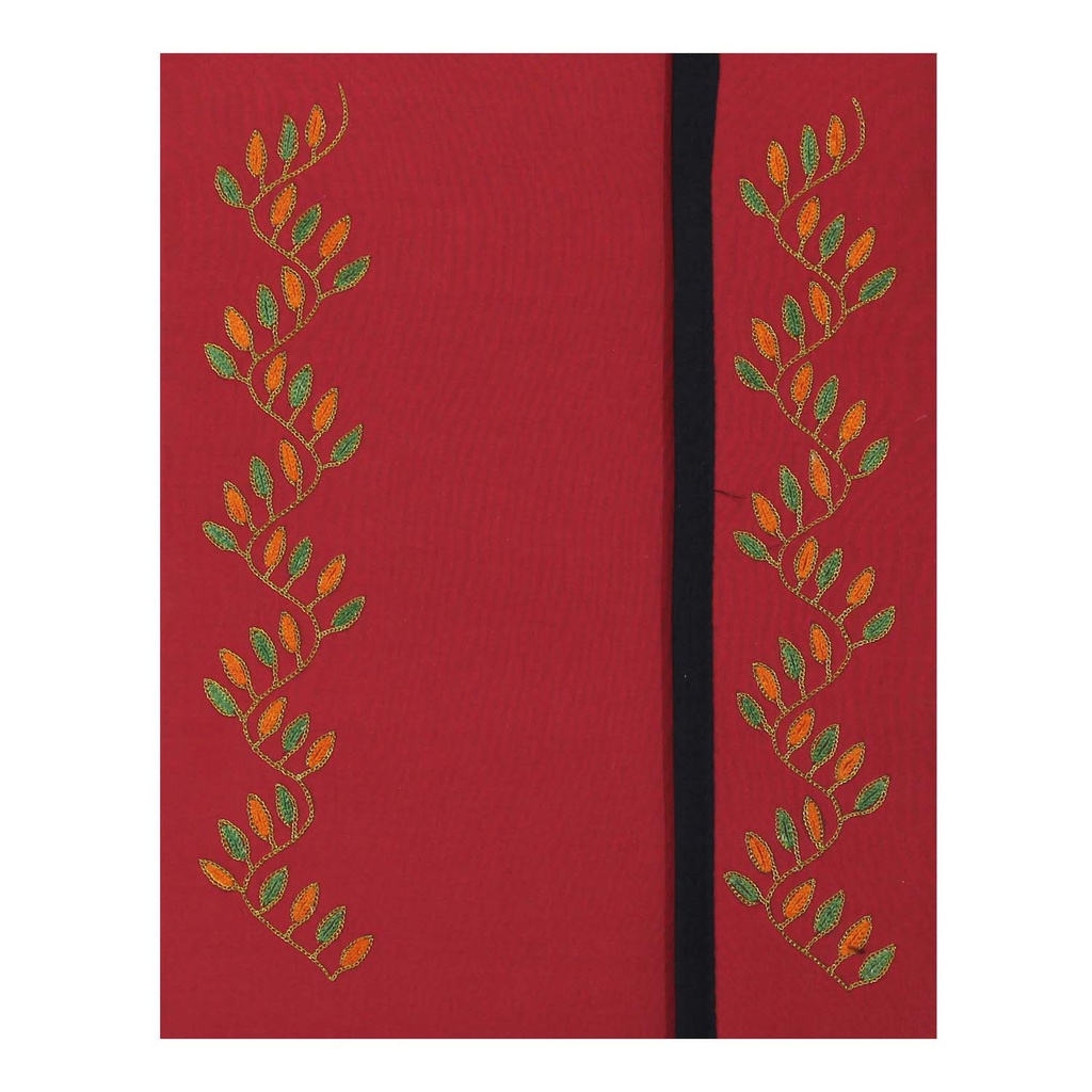 Hand Embroidery Flap File Folder