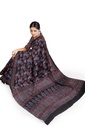 Cotton Ajrakh Hand Block Print Saree