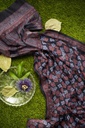 Cotton Ajrakh Hand Block Print Saree