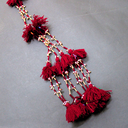 Handcrafted Embroidered Pochi Bajuband Armlet and Latkan Set