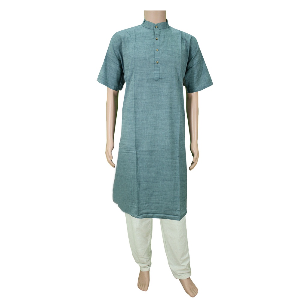 Cotton Half Sleeve Solid Kurta/Modi Kurta