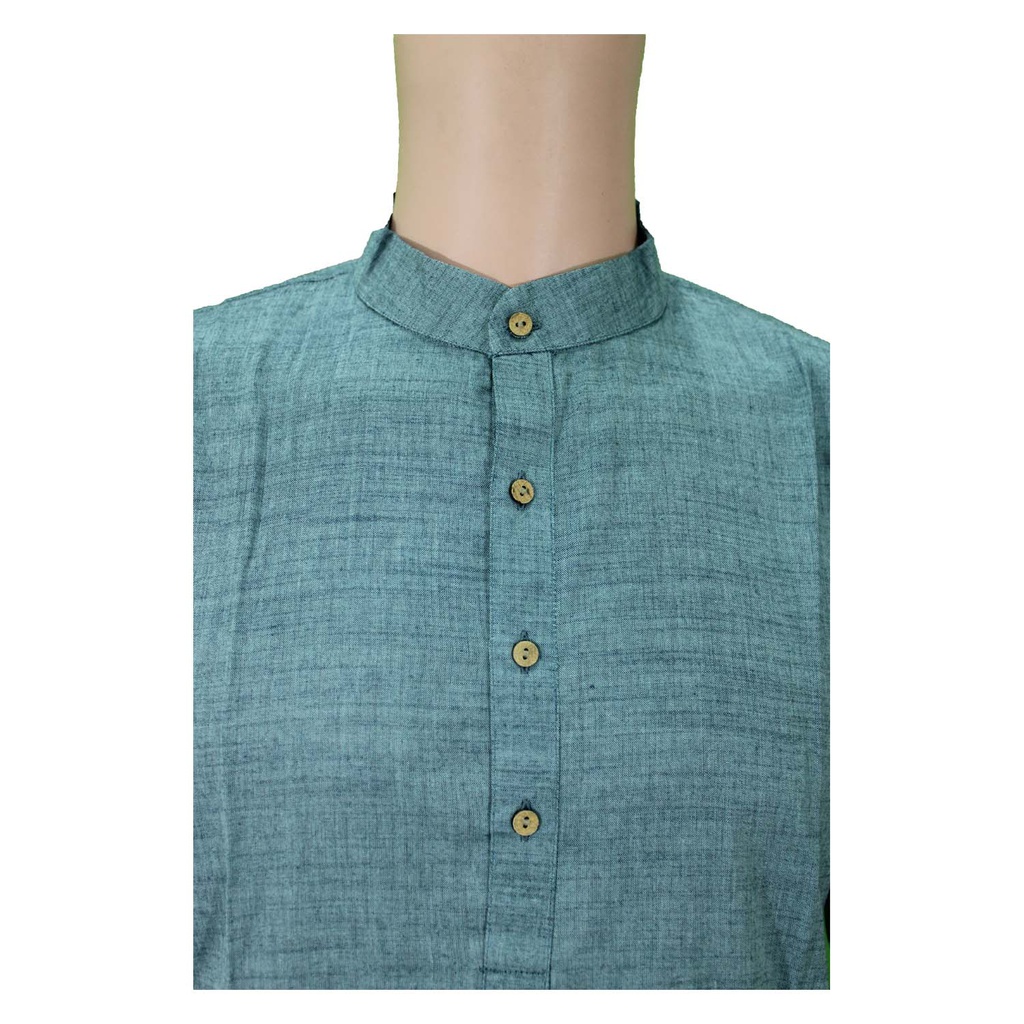 Cotton Half Sleeve Solid Kurta/Modi Kurta