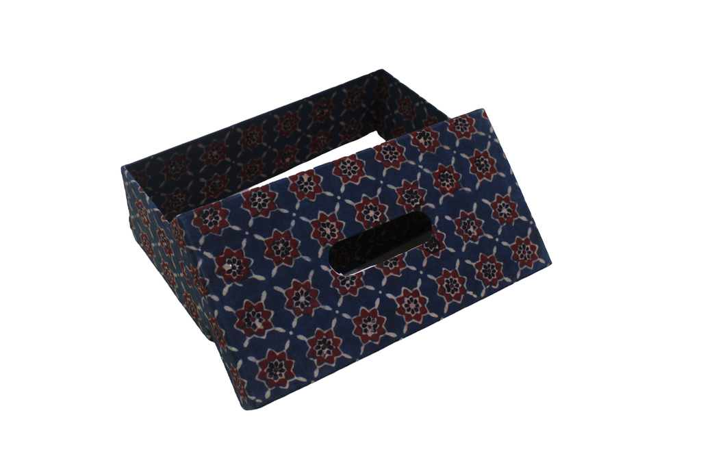 Handmade Block Print Tissue Holder