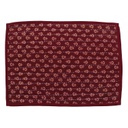 Handmade Tagai Embroidered Ajrakh Mashru Silk Table Placemats (Set of 6)