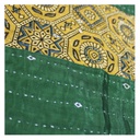 Handmade Tagai Embroidered Ajrakh Mashru Silk Table Placemats (Set of 6)
