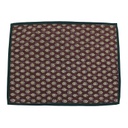 Handmade Tagai Embroidered Ajrakh Mashru Silk Table Placemats (Set of 6)