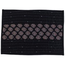 Handmade Tagai Embroidered Ajrakh Mashru Silk Table Placemats (Set of 6)