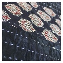 Handmade Tagai Embroidered Ajrakh Mashru Silk Table Placemats (Set of 6)