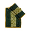 Handmade Tagai Embroidered Ajrakh Mashru Silk Table Placemats (Set of 6)