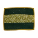 Handmade Tagai Embroidered Ajrakh Mashru Silk Table Placemats (Set of 6)