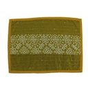 Handmade Tagai Embroidered Ajrakh Mashru Silk Table Placemats (Set of 6)