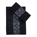 Handmade Tagai Embroidered Ajrakh Mashru Silk Table Placemats (Set of 6)