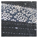 Handmade Tagai Embroidered Ajrakh Mashru Silk Table Placemats (Set of 6)
