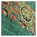 Handmade Tagai Embroidered Ajrakh Mashru Silk Table Placemats (Set of 6)