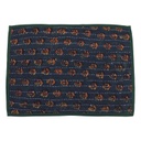 Handmade Tagai Embroidered Ajrakh Mashru Silk Table Placemats (Set of 6)