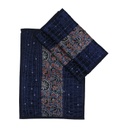 Handmade Tagai Embroidered Ajrakh Mashru Silk Table Placemats (Set of 6)