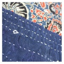 Handmade Tagai Embroidered Ajrakh Mashru Silk Table Placemats (Set of 6)