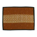 Handmade Tagai Embroidered Ajrakh Mashru Silk Table Placemats (Set of 6)